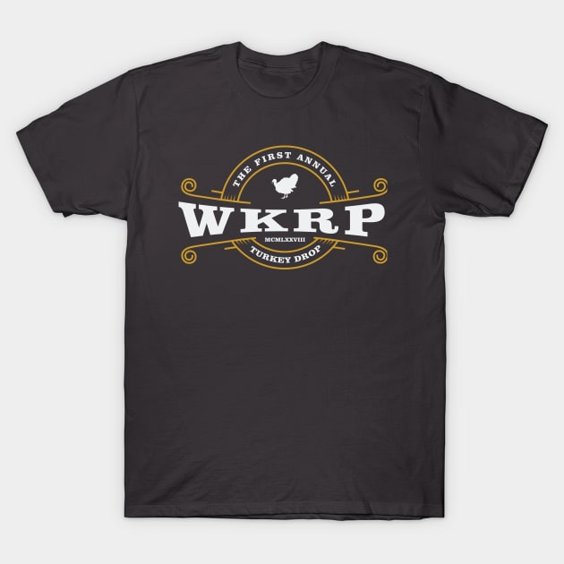 WKRP Turkey Drop T-Shirt by TyBen